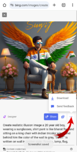 Republic Day Wings Chair Photo Editing