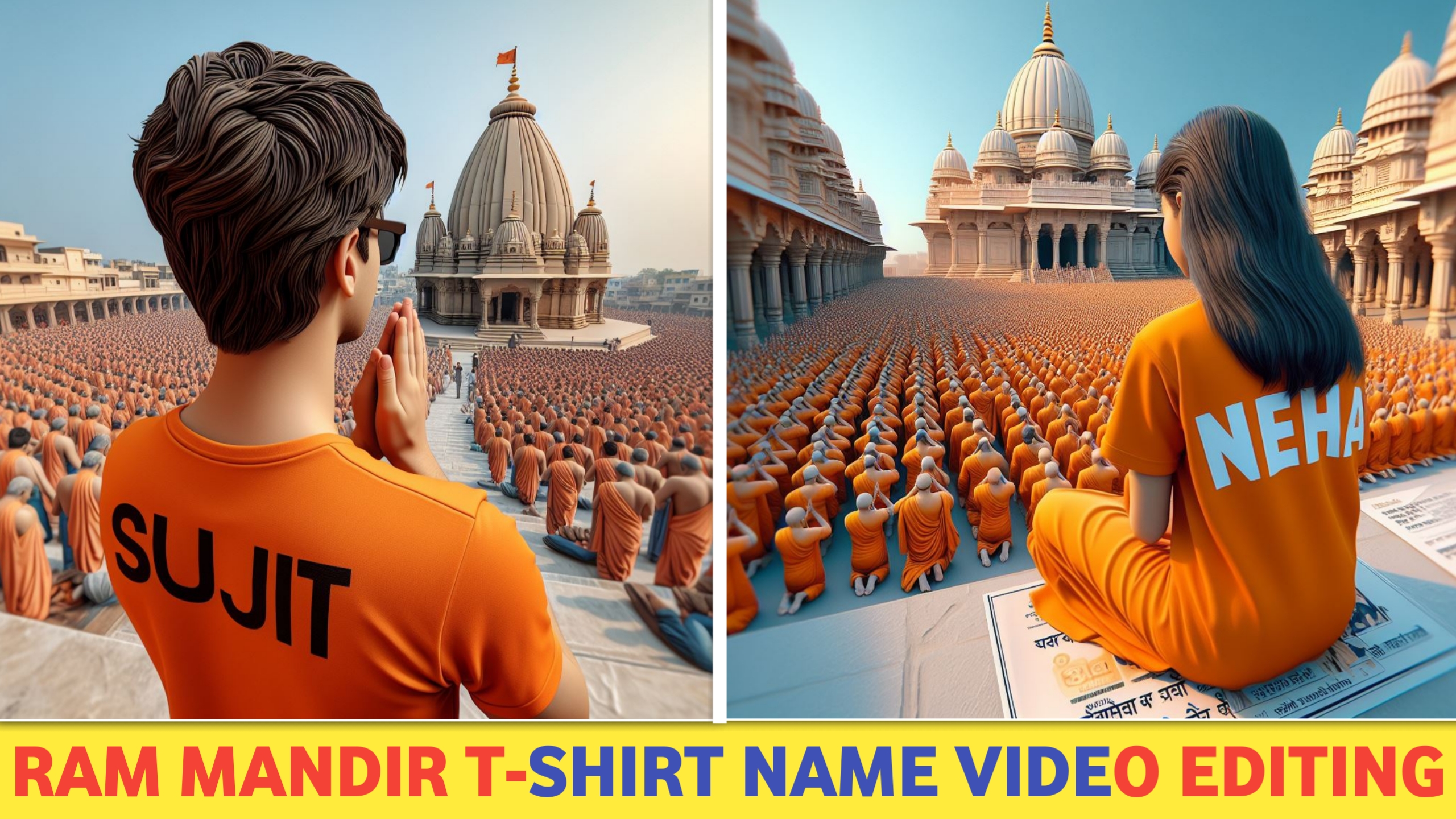 God T-Shirt Name Video Ediitng