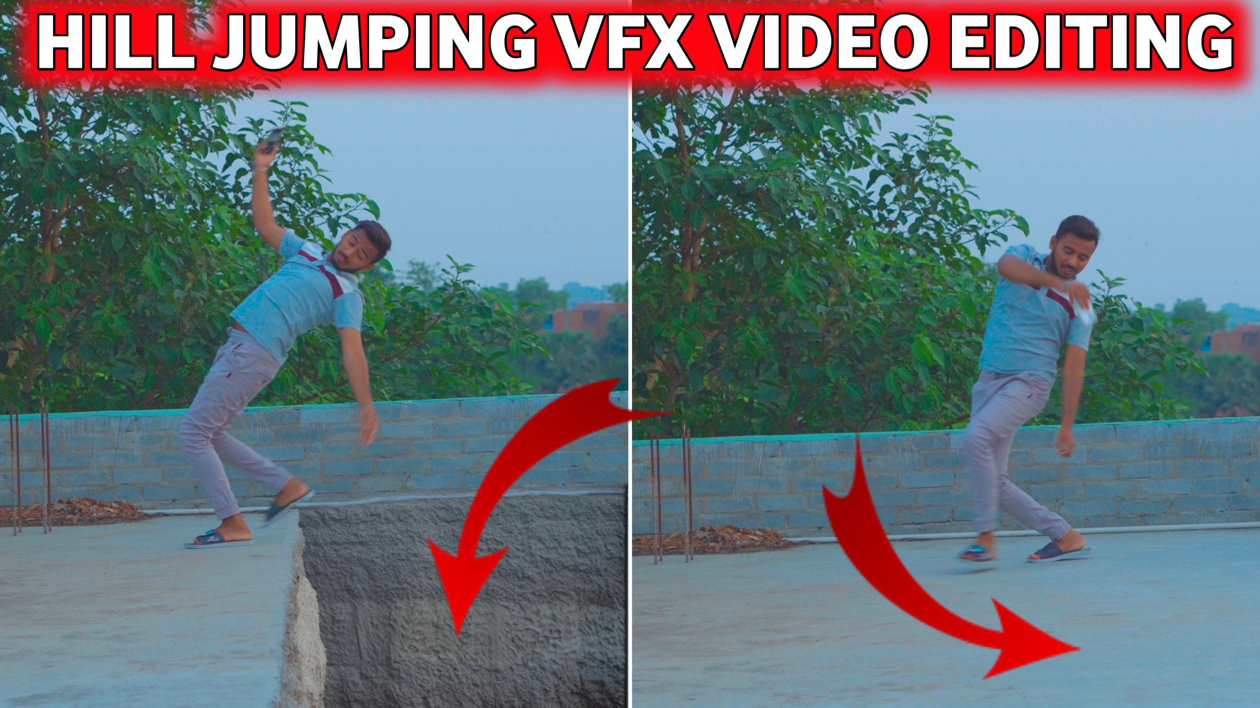 Hill Jumping VFX Video Editing