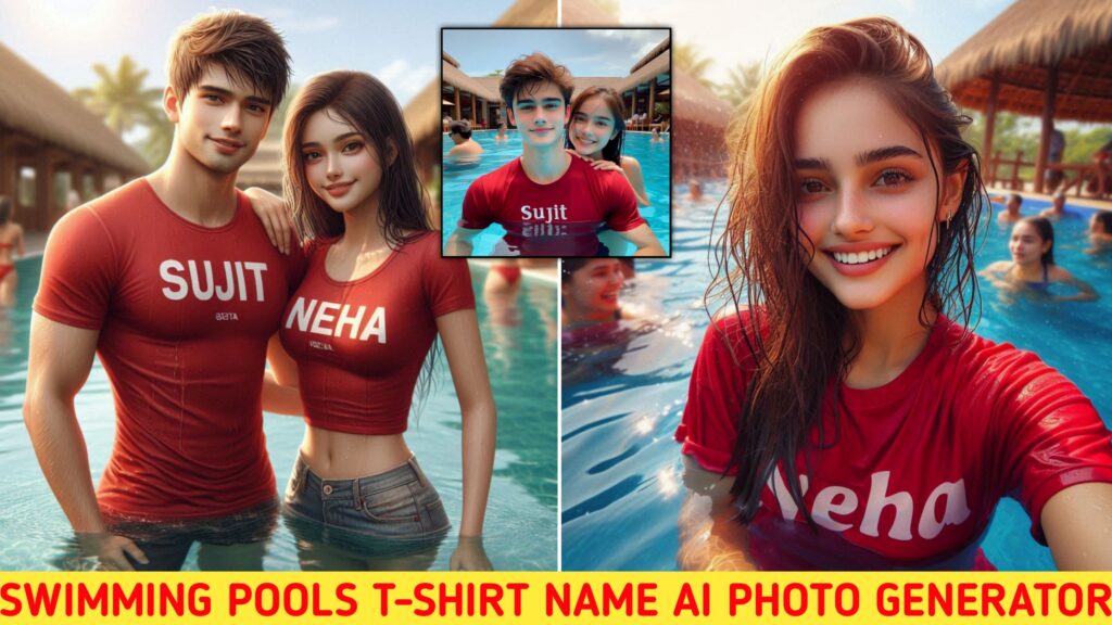 Swimming Pools T-Shirt Name Ai Photo Generator | Bing Ai Image Creator