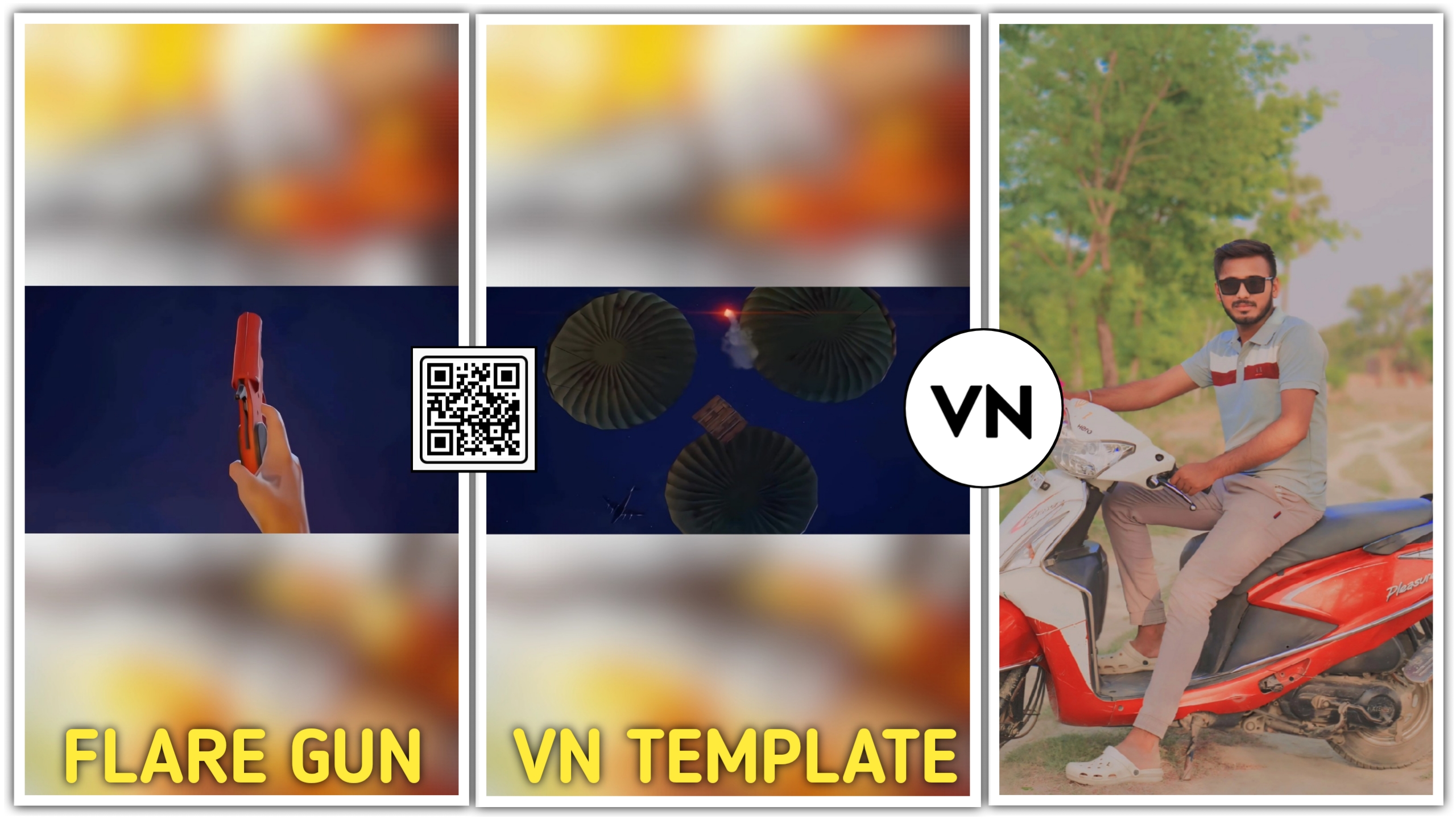 BGMI Flare Gun VN QR Code Template Link 2024