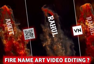 Fire Name Art Video Editing VN Code Template Link