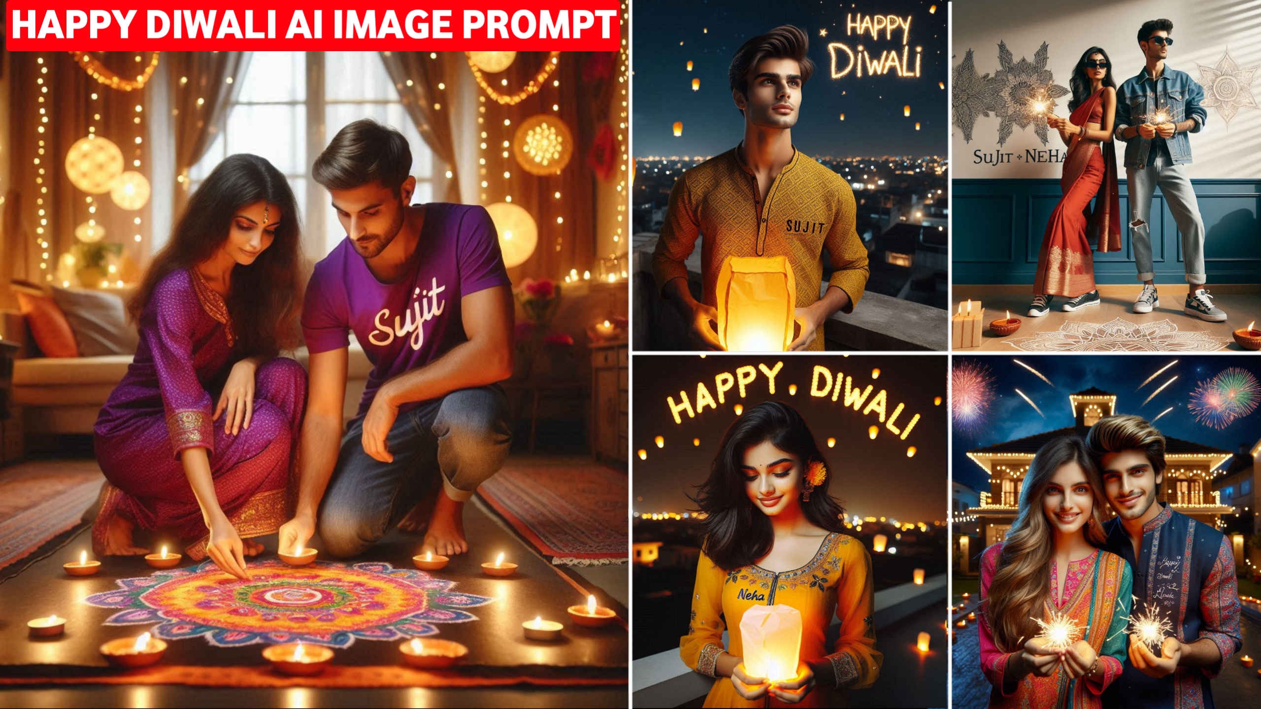 Diwali Ai Photo Editing Prompts with Bing Image Creator