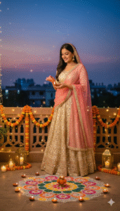 Girls Diwali editing background