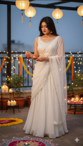 Girl Diwali AI photo editing
