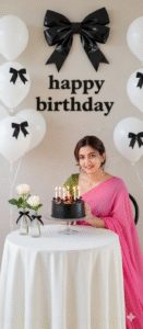 Birthday photo editing AI
