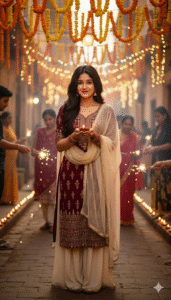 Diwali AI editing for girls